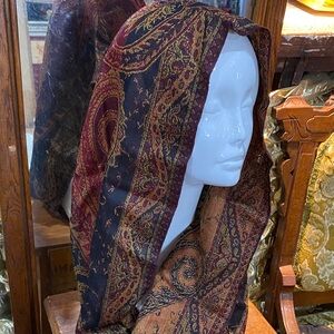 Paisley Cashmere Scarf  65 x 14